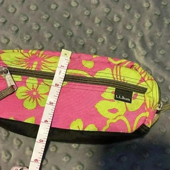 L.L Bean Pink and Green Floral Pencil Case - Picture 5 of 6